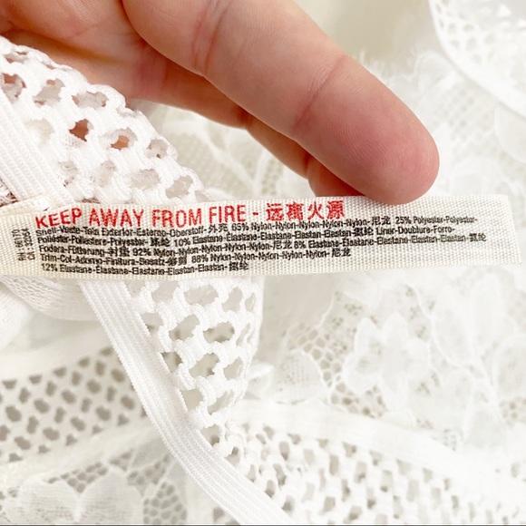 Free People Sitting Pretty Brami Ivory M NWT - Picture 12 of 12